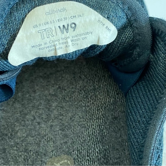 Allbirds Limited Edition Kauri Laces Tree Runners Teal Heathered Laces Size 9 - Picture 10 of 13